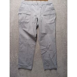 REI Cargo Pants Men's 42x34 Gray Utility Hiking Outdoor Workwear